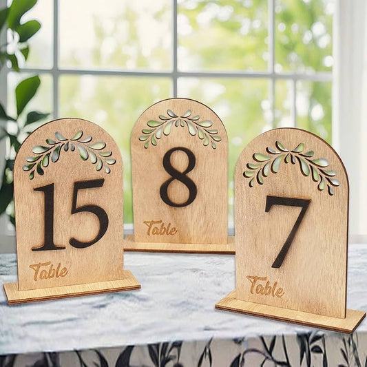 Wooden Table Numbers