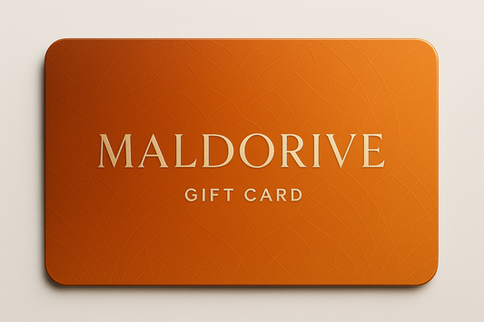 Una Gift Card Maldorive color anaranjada que se vea elegante 